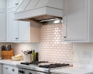 Modern Kitchen Stove and Hood