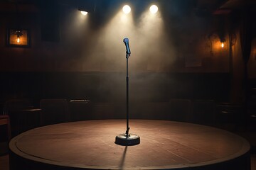 microphone on stage