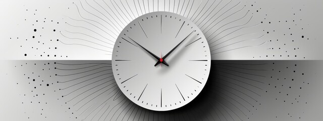 A simple, minimalistic clock face design with no numbers or hands, suitable for digital backgrounds and graphic designs.