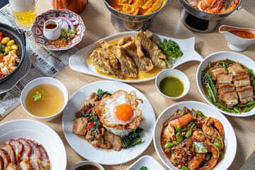 Thai food on the table