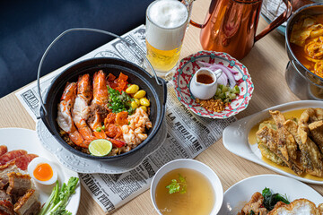 Thai food on the table