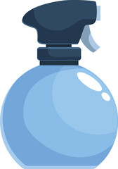 Blue spray bottle filled with cleaning solution, ready to tackle dirt and grime