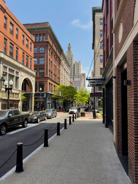 A Main Street in Downtown Providence, Rhode Island