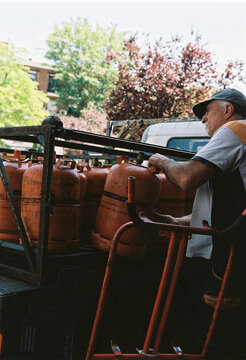 Barrio details on film photography
