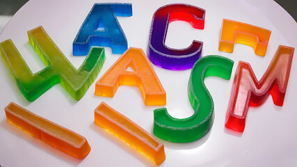 letters made of jello MSP