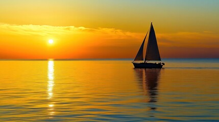 Sailboat at Sunset