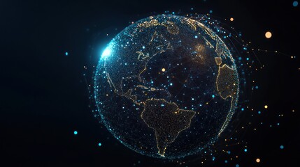 Digital Earth Globe Illustration