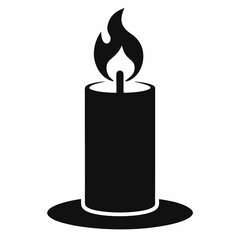 candle isolated on white, christmas candle vector illustration, Christmas candle vector art, christmas candle silhouette, candle vector icon, eps