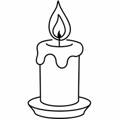 candle isolated on white, christmas candle vector illustration, Christmas candle vector art, christmas candle silhouette, candle vector icon, eps