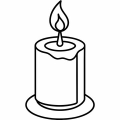 candle isolated on white, christmas candle vector illustration, Christmas candle vector art, christmas candle silhouette, candle vector icon, eps