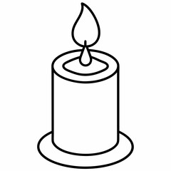 candle isolated on white, christmas candle vector illustration, Christmas candle vector art, christmas candle silhouette, candle vector icon, eps