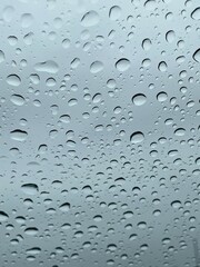 water drops on glass