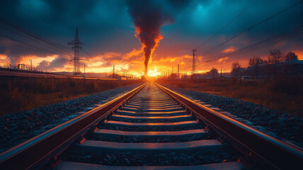 highway construction bridge is under construction. building bridge over a railroad.generative ai