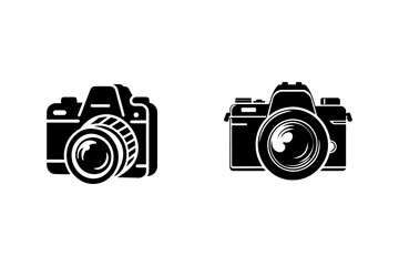 Camera silhouette illustration.