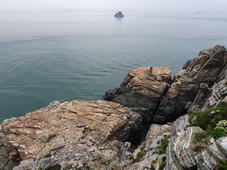 한국의 부산 바다 풍경