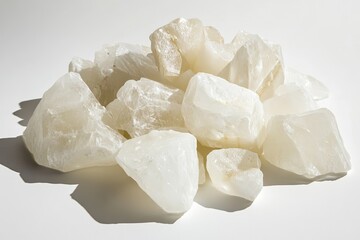 A pile of ivory ice gem