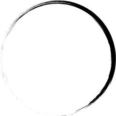 Circle frames brush strokes element