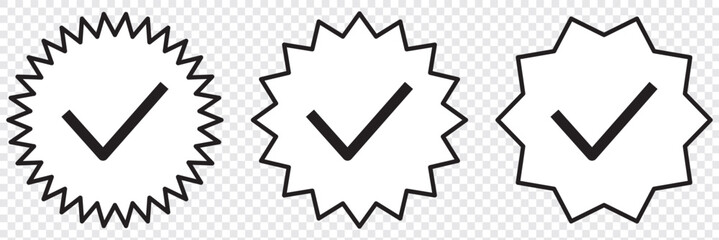 Achievement badge icon. Vector and glyph. Vector  badge icon hand drawn style isolated on white background. Award symbol for site design, logo, app. EPS 10.