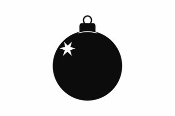 Christmas ball, Christmas ball icon vector, Christmas bauble vector illustration	
