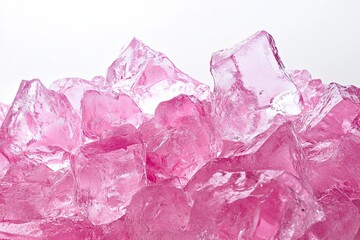 Fototapeta premium A pile of pink ice shards