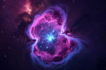 A massive emission nebula resembling a cosmic rose