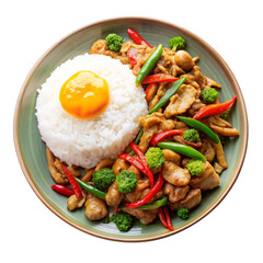High Quality Delicious Thai Food Isolated on Transparent Background