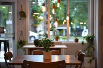 Experience a suburban cafe with a relaxed vibe and casual setting
