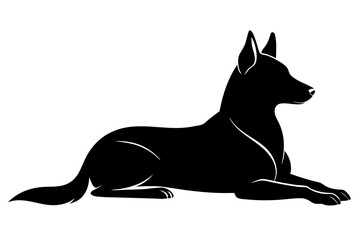
Dog lying silhouette, dog silhouette svg, Dogs different breed, corgi, golden retriever, poses, sitting, standing, jump
