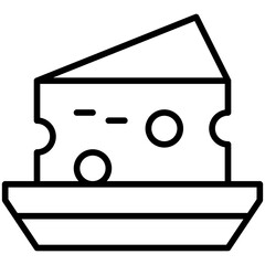 cheese vector design line art vector design line art 