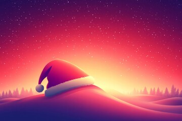 Obraz premium santa hat design