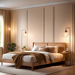 Comfortable Mattress in A Cozy Room Saying "Sleep"