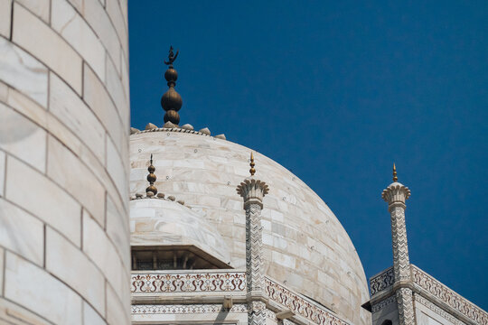 Taj Mahal Dome and Minaret Detail