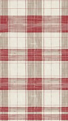 Fototapeta premium Classic red checkered print, matte, flat.