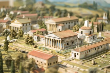 Fototapeta premium Discuss the use of 3D simulations for history lessons in middle schools