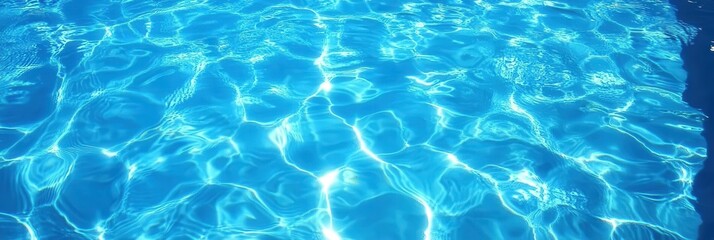 Obraz premium Close-up of Sparkling Blue Water