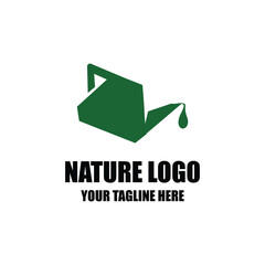Simple elegant nature logo design