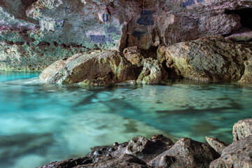 Exotic Cave with Crystal Clear Cenote