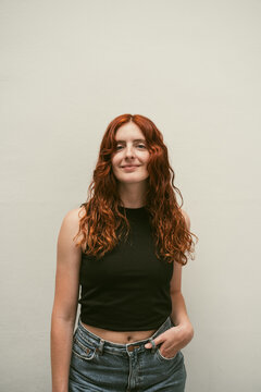 Natural ginger woman