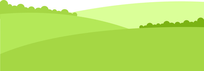 Green Field Illustration