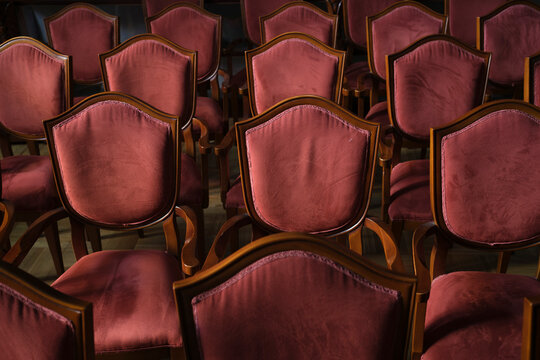 Rows of Velvet Seats 