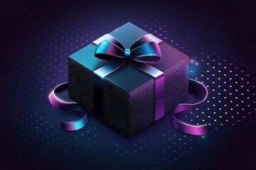 gift box isometric style