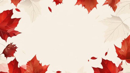 Border image with orange leaves