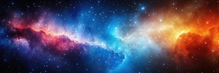 Obraz premium Cosmic Nebula: A Celestial Tapestry