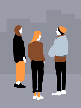 Teenage females meet up