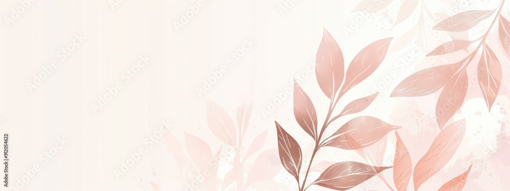 Poster web page border with leaves for transition to next section. graphic design. vector graphics.