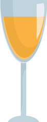 Simple illustration of a wineglass, perfect for showcasing wine related themes