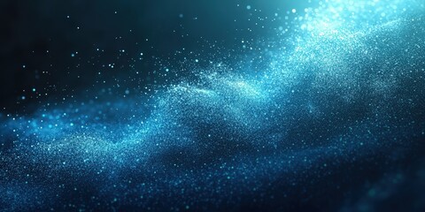 Naklejka premium Abstract Blue Particles Background