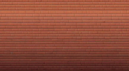 A classic red brick wall texture for a 2D platformer game, with subtle variations in brick color and mortar lines, game asset
