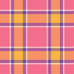 Scottish Tartan Plaid Seamless Pattern, Sweet Plaid Pattern Seamless. Seamless Tartan Illustration Vector Set for Scarf, Blanket, Other Modern Spring Summer Autumn Winter Holiday Fabric Print.