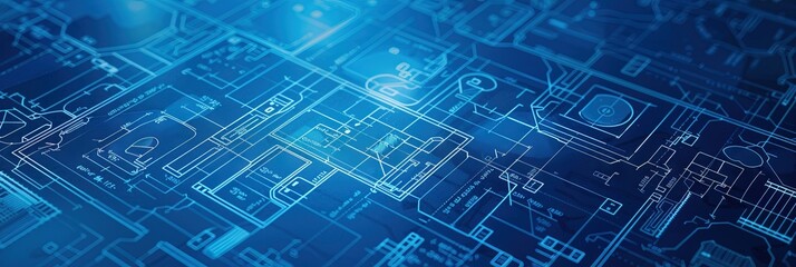 Blueprint with inspiring process